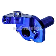 101 Octane rövid löketű gázmarkolat, kék, CNC, 22 mm-es kormányhoz, robogó, moped