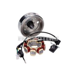   Alternator stator incl. flywheel for China 4-stroke GY6 Euro4 25Km/h