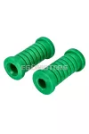 OEM Standard lábtartó gumiszett hátsó, D=35mm, perem=43mm, teljes hossz=91mm, zöld, Simson
