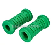 OEM Standard lábtartó gumiszett hátsó, D=35mm, perem=43mm, teljes hossz=91mm, zöld, Simson