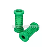 OEM Standard lábtartó gumiszett hátsó, D=35mm, perem=43mm, teljes hossz=91mm, zöld, Simson