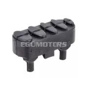 OEM Standard lábtartó gumi jobb, 2.1x6.7x4 mm, fekete, Derbi Senda