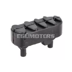   OEM Standard lábtartó gumi bal, 2.1x6.7x4mm, fekete, Derbi Senda