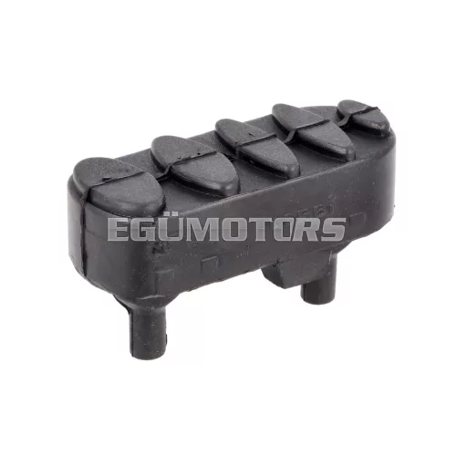 OEM Standard lábtartó gumi bal, 2.1x6.7x4mm, fekete, Derbi Senda