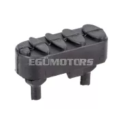 OEM Standard lábtartó gumi bal, 2.1x6.7x4mm, fekete, Derbi Senda