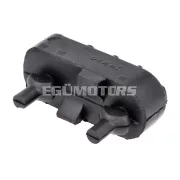 OEM Standard lábtartó gumi bal, 2.1x6.7x4mm, fekete, Derbi Senda