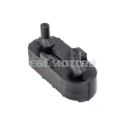 OEM Standard lábtartó gumi bal, 2.1x6.7x4mm, fekete, Derbi Senda