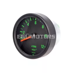   OEM Standard fordulatszámmérő 12.000 rpm, fekete/zöld, Kreidler, Hercules, Puch, Zündapp