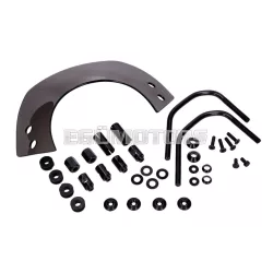   101 Octane szélvédő rövid, sötétített, konzollal, Vespa Primavera 50, 125, 150