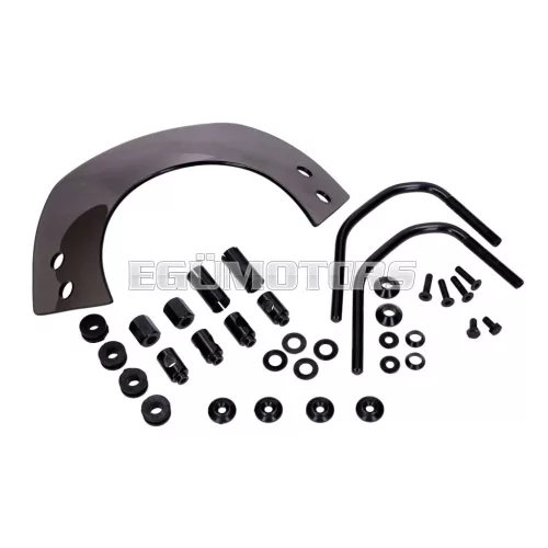 101 Octane szélvédő rövid, sötétített, konzollal, Vespa Primavera 50, 125, 150