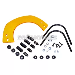   101 Octane szélvédő rövid, sárga sötétített, konzollal, Vespa Keyless GTS 125, 300 (2023-tól)