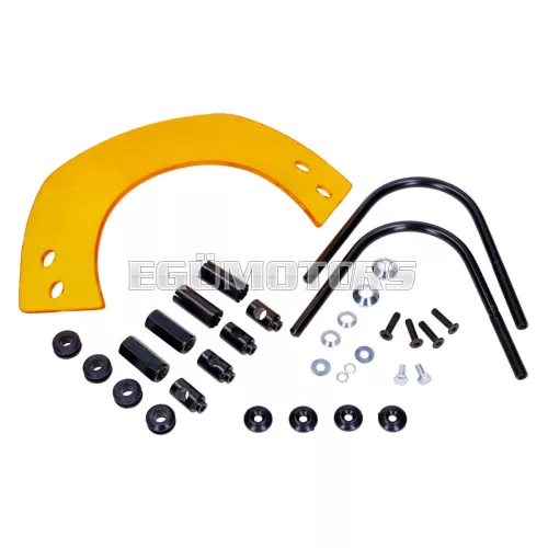 101 Octane szélvédő rövid, sárga sötétített, konzollal, Vespa Keyless GTS 125, 300 (2023-tól)