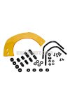 Windshield short yellow tinted with bracket for Vespa Primavera 50, 125, 150