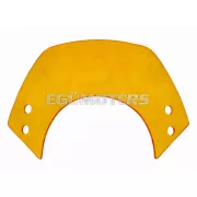101 Octane szélvédő rövid, sárga sötétített, konzollal, Vespa Primavera 50, 125, 150