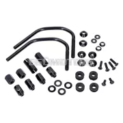 101 Octane szélvédő rövid, sárga sötétített, konzollal, Vespa Primavera 50, 125, 150