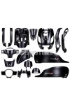 Fairing kit black matt 16-piece for Sym Fiddle 3 year 2014-2020