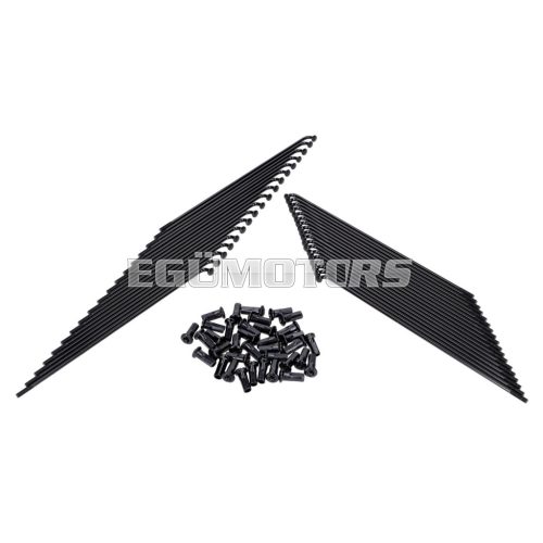 Spoke set 171mm / 177mm black for Simson S50, S51, S70, S53, S83 Enduro