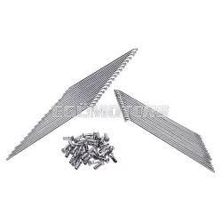   Küllőkészlet 171mm / 177mm, krómozott, Simson S50, S51, S70, S53, S83 Enduro