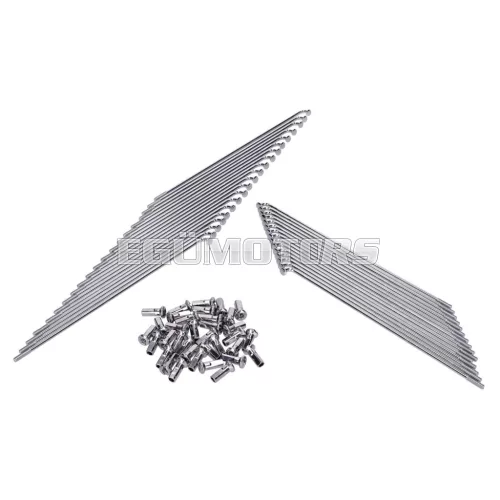 Küllőkészlet 171mm / 177mm, krómozott, Simson S50, S51, S70, S53, S83 Enduro