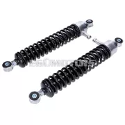 Lengéscsillapító készlet 360mm, állítható, fekete/ezüst, Simson S51, S70, S53