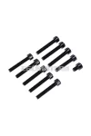 Csavarkészlet M6, fekete eloxált, motorfedélhez, Simson S50, S51, S70, S53, S83 Enduro