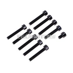   Screw set M6 black anodized engine cover for Simson S50, S51, S70, S53, S83 Enduro