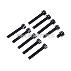   Csavarkészlet M6, fekete eloxált, motorfedélhez, Simson S50, S51, S70, S53, S83 Enduro