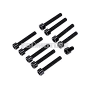 Csavarkészlet M6, fekete eloxált, motorfedélhez, Simson S50, S51, S70, S53, S83 Enduro