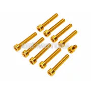 Csavarkészlet M6, arany eloxált, motorfedélhez, Simson S50, S51, S70, S53, S83 Enduro