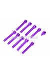 Screw set M6 violet / purple anodized engine cover for Simson S50, S51, S70, S53, S83 Enduro