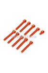 Screw set M6 orange anodized engine cover for Simson S50, S51, S70, S53, S83 Enduro