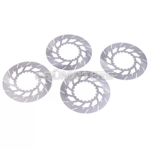 Kuplungtárcsa készlet 4 darab, fém, 0.6mm, Simson S50, S51, S70, S53, S83 Enduro
