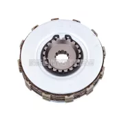 Kuplung készlet komplett, 6 tárcsás, acél, 1.6mm-es rugóval, Simson S51, S70, S53, S83 Enduro M500
