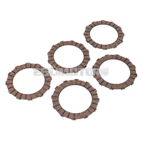 Kuplungtárcsa súrlódótárcsa készlet, 5 darab, Simson S50, S51, S70, S53, S83 Enduro