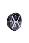 Fényszóró LED Custom D=146mm 5.75", V8, Simson S50, S51, S70, S53, S83 Enduro