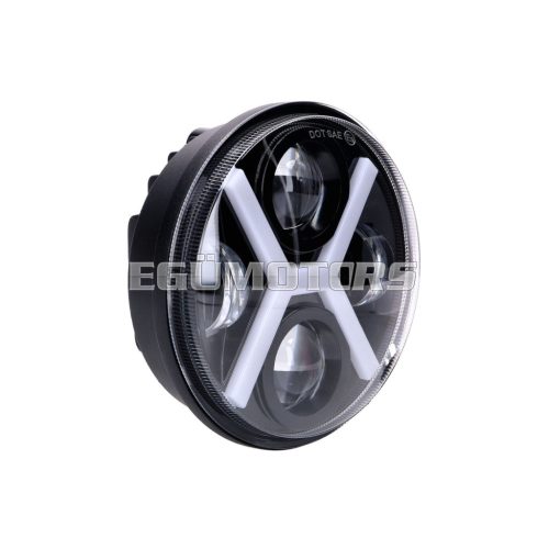 Headlight LED Custom D=146mm 5,75" V8 for Simson S50, S51, S70, S53, S83 Enduro