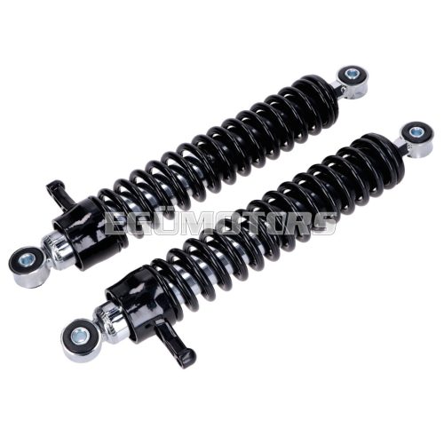 Shock absorber set 360mm adjustable black for Simson S51, S70, S53, S83 Enduro
