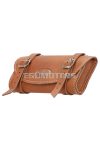 Tool bag, saddle bag Selle Monte Grappa made of brown leather L=150mm for Piaggio, Vespa Ciao, Si, Bravo, Boxer, Grillo