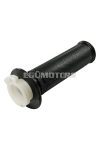 throttle tube with rubber grip right black