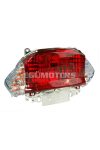 tail light assy - white turn signal lens - E-marked for Baotian BT49QT-9