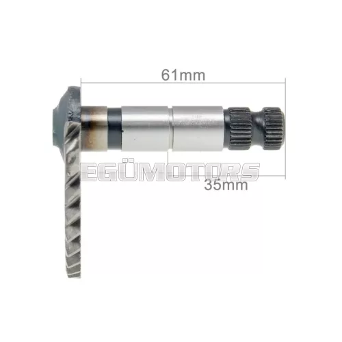 101 Octane berúgótengely komplett, 61mm / 35mm, GY6 50cc, 139QMB