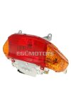 tail light assy - orange turn signal lens - E-marked for Kymco Filly, Baotian BT49QT-9