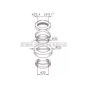 101 Octane kormánycsapágy készlet, Kymco People S 200, Sym Fiddle, Jet 50, Peugeot Tweet