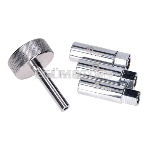 101 Octane szelepemelő / szelephézag állító szerszámkészlet 8, 9, 10mm, négyzet alakú adapterrel