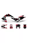 Matrica készlet fekete-fehér-piros, fényes, Aprilia RX50 (2018-tól) Euro4