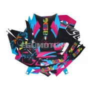 Matrica készlet fekete-rózsaszín-kék, matt, Aprilia SX50 (2018-tól) Euro4