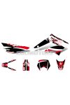 decal set black-white-red glossy for Gilera RCR 11-17