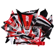 Matrica készlet fekete-fehér-piros, fényes, Gilera RCR (2011-2017)