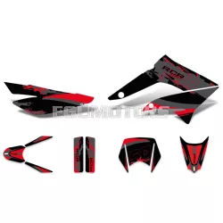   Matrica készlet fekete-piros-szürke, matt, Gilera RCR (2011-2017)