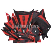 Matrica készlet fekete-piros-szürke, matt, Gilera RCR (2011-2017)